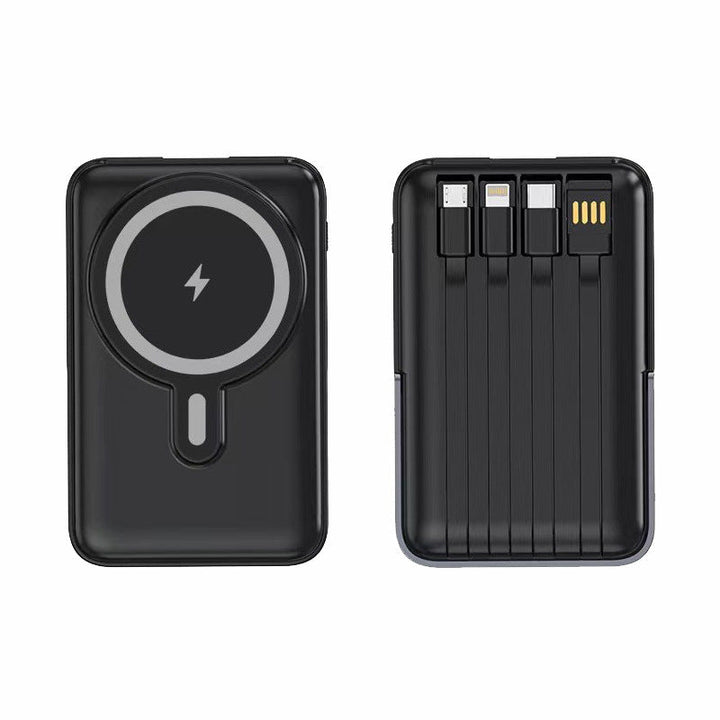 Portable Power Bank with Integrated Cable Compartment by Kalsten