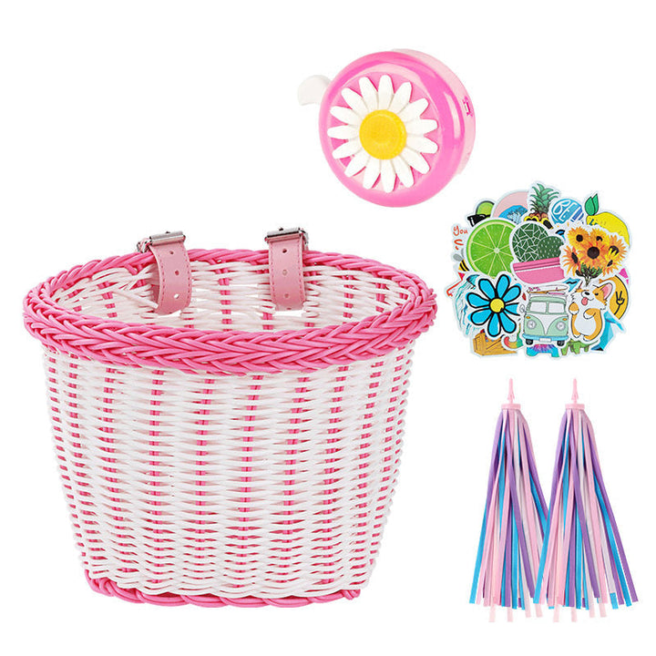 Decorative Woven Bicycle Storage Basket Kalsten