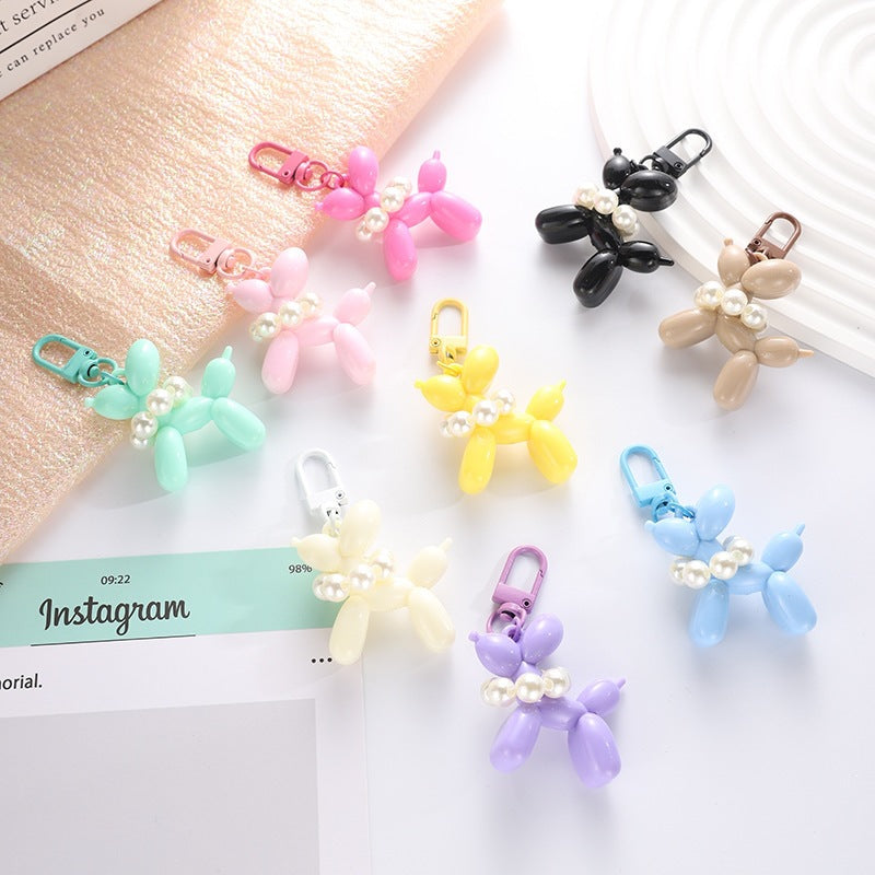 Playful keychain with balloon dog and beads Kalsten