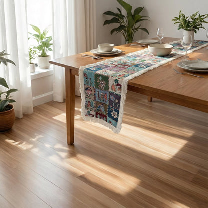 Elegant Floral Pattern Table Runner