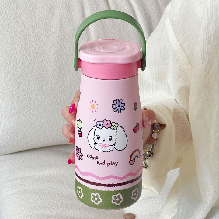 Women's ergonomic water bottle with practical carrying handle Kalsten