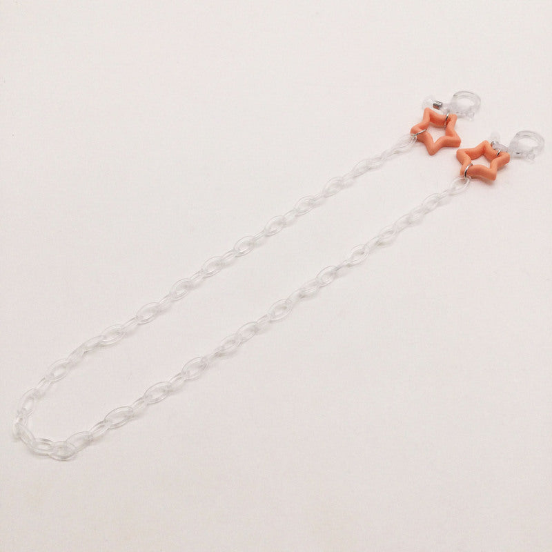Fashionable glasses holder chain with star pendants Kalsten