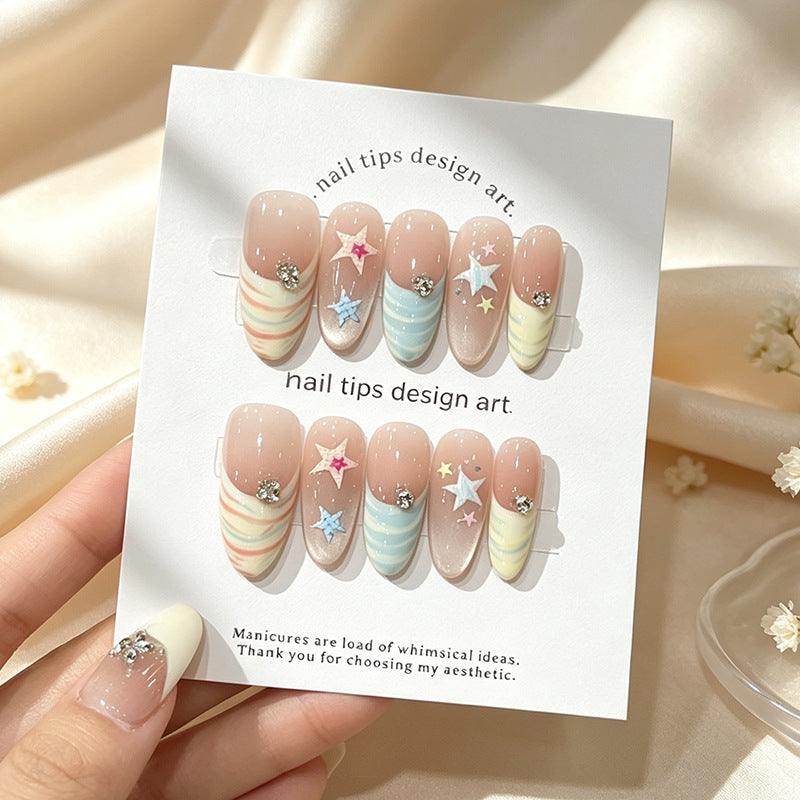 Whimsical Nail Art Press-On Set Kalsten