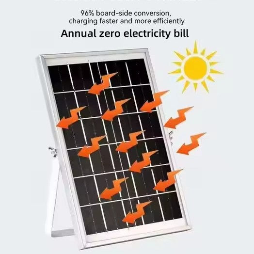 Ladies Solar-Powered Stand Fan with Intelligent Control System and LED Lighting Kalsten