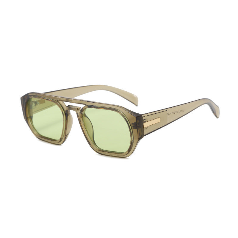Women’s fashionable rectangular glasses with elegant metal accent Kalsten