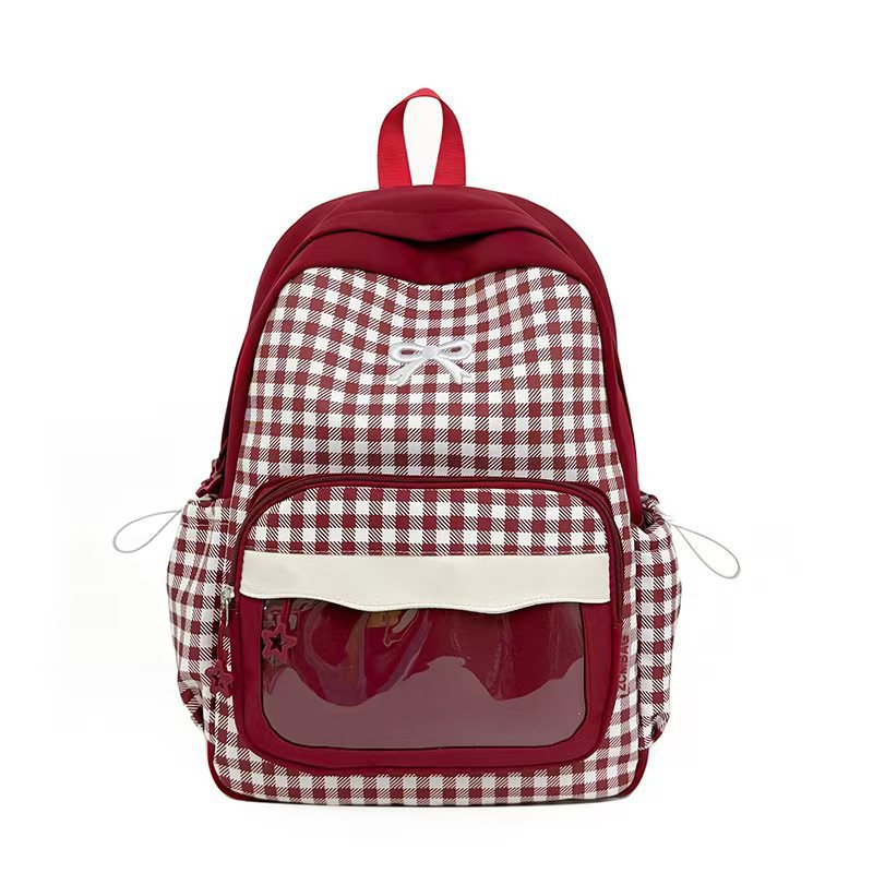 Multi-Functional Checked Backpack Kalsten