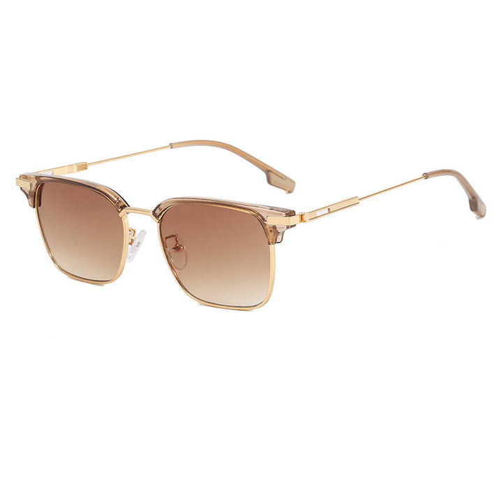 Women's square sunglasses with lightweight metal frame and wide temples Kalsten