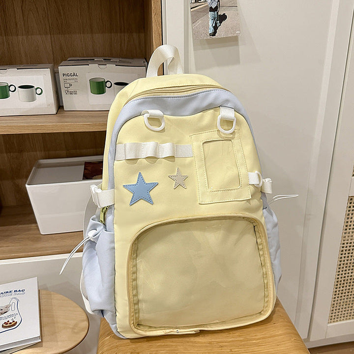 Cute Detailed Pocket School Backpack