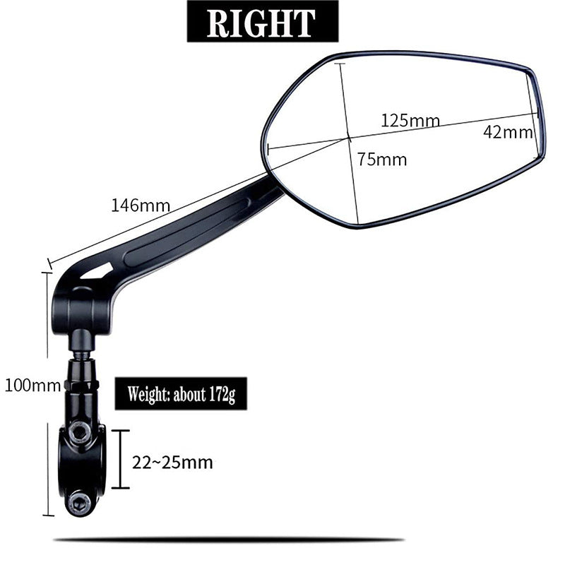 Adjustable Universal Bicycle Side Mirror Kalsten