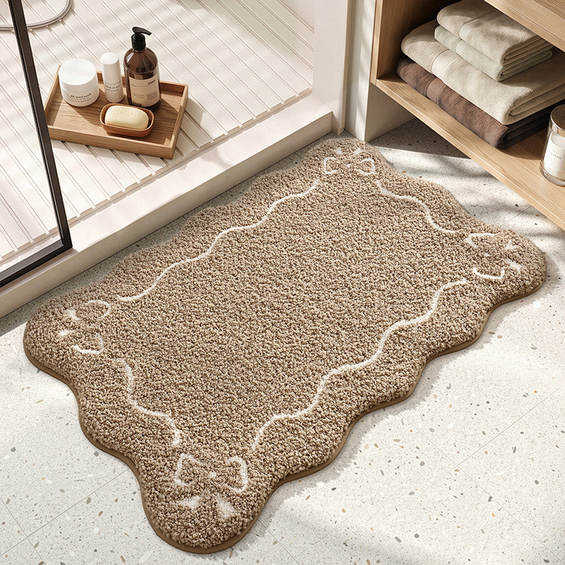 Decorative Scalloped Bath Mat Kalsten