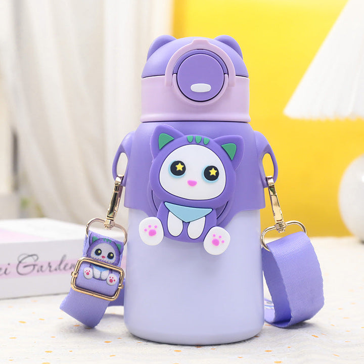 Creative water bottle with practical carrying strap Kalsten