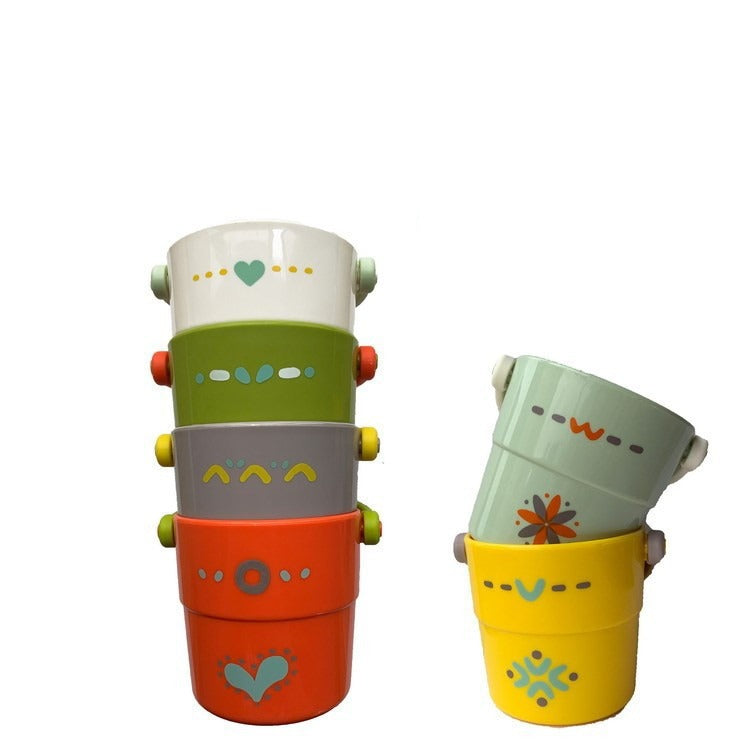 Unisex colorful storage bucket with ergonomic handle Kalsten