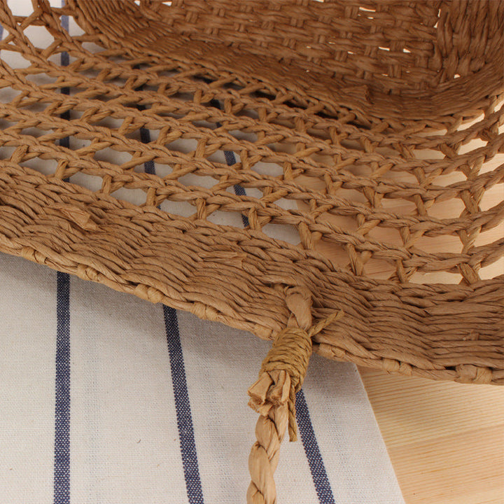 Woven Beach Bag Made of Natural Material Kalsten