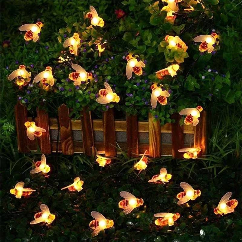 Decorative Bee Solar String Lights Kalsten