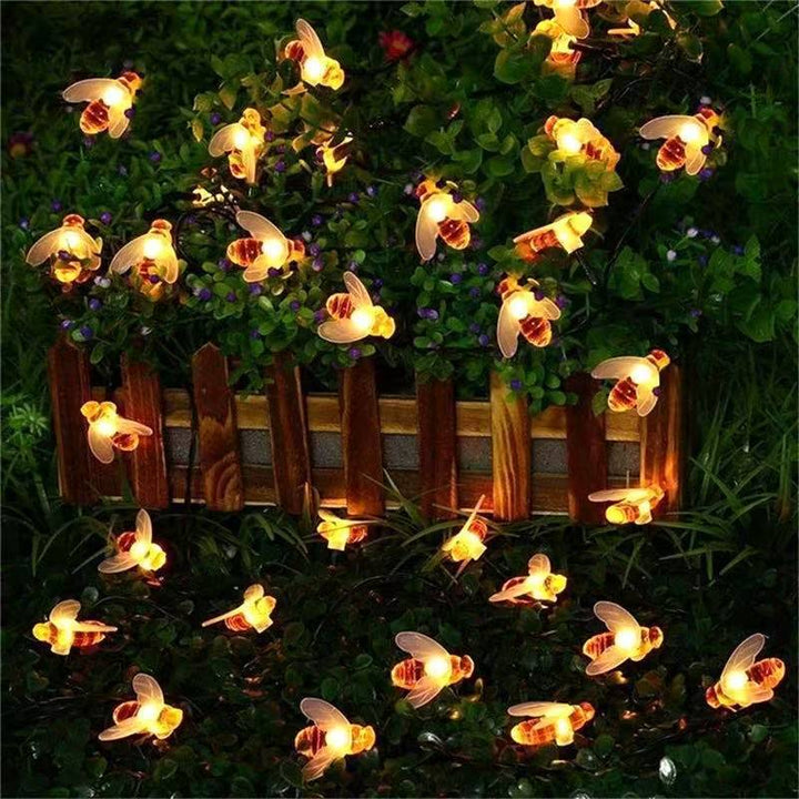 Decorative Bee Solar String Lights Kalsten