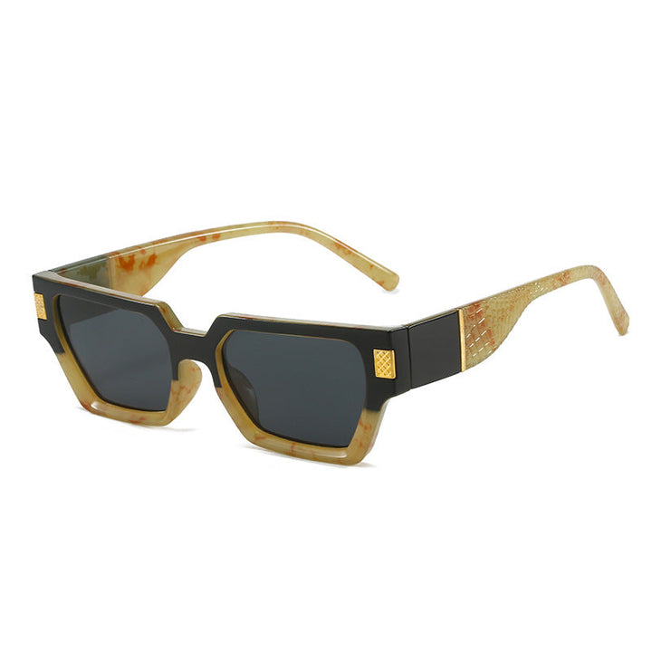 Ladies fashionable sunglasses with unique geometric frame and luxurious details Kalsten