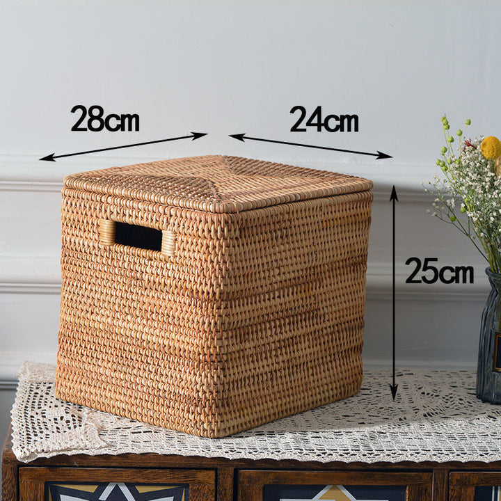 Women rectangular rattan storage basket Kalsten