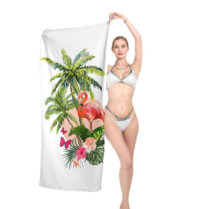 Beach towel with exotic flamingo motif Kalsten
