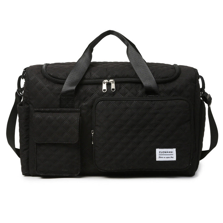 Spacious Sport Duffel Bag With Textured Surface Kalsten