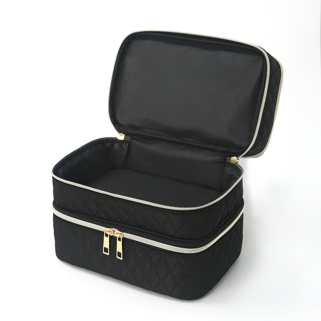 Cosmetic organizer bag with multiple compartments Kalsten