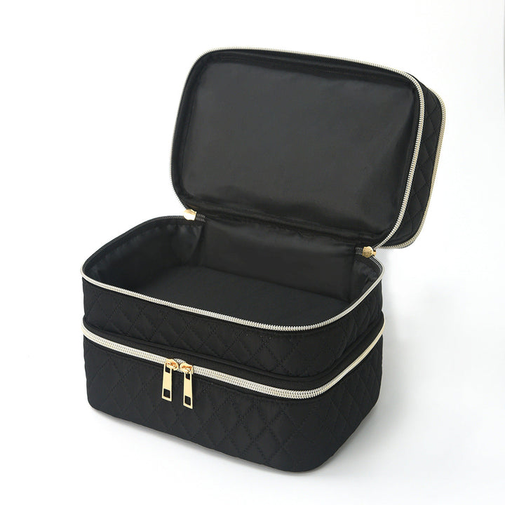 Cosmetic organizer bag with multiple compartments Kalsten