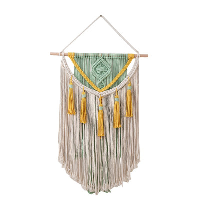Macramé Wall Hanging Tapestry with Decorative Fringe Acalora