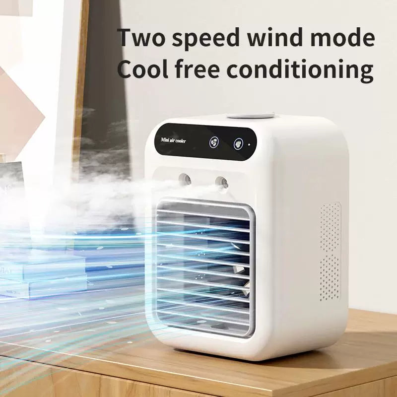 Unisex One Size Personal Desktop Evaporator Micro Cooler with Top Fill Ice Reservoir Adjustable Multi-Angle Air Outlets Whisper Quiet USB Fan Kalsten