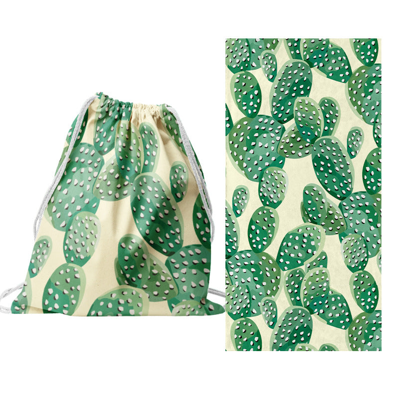Drawstring bag with creative cactus design Kalsten