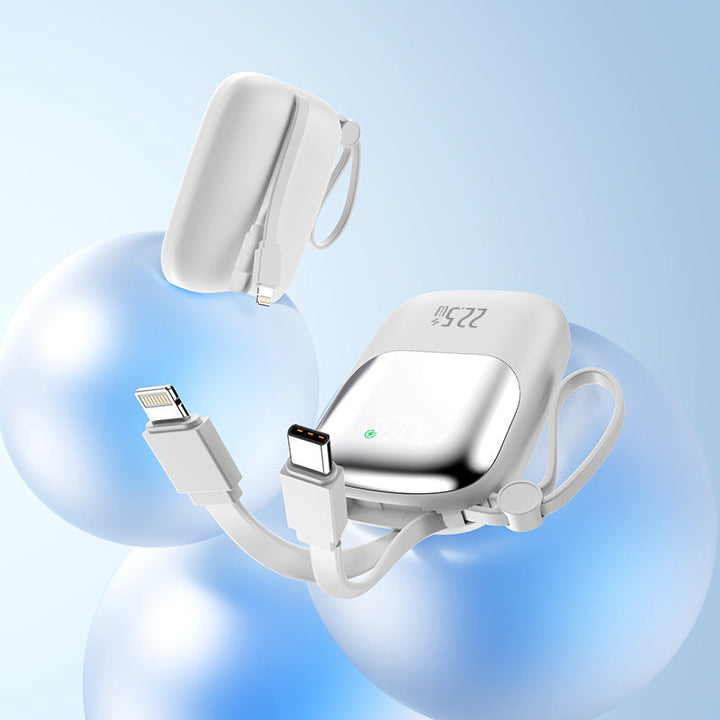 Portable power bank with integrated charging port and LED display Kalsten