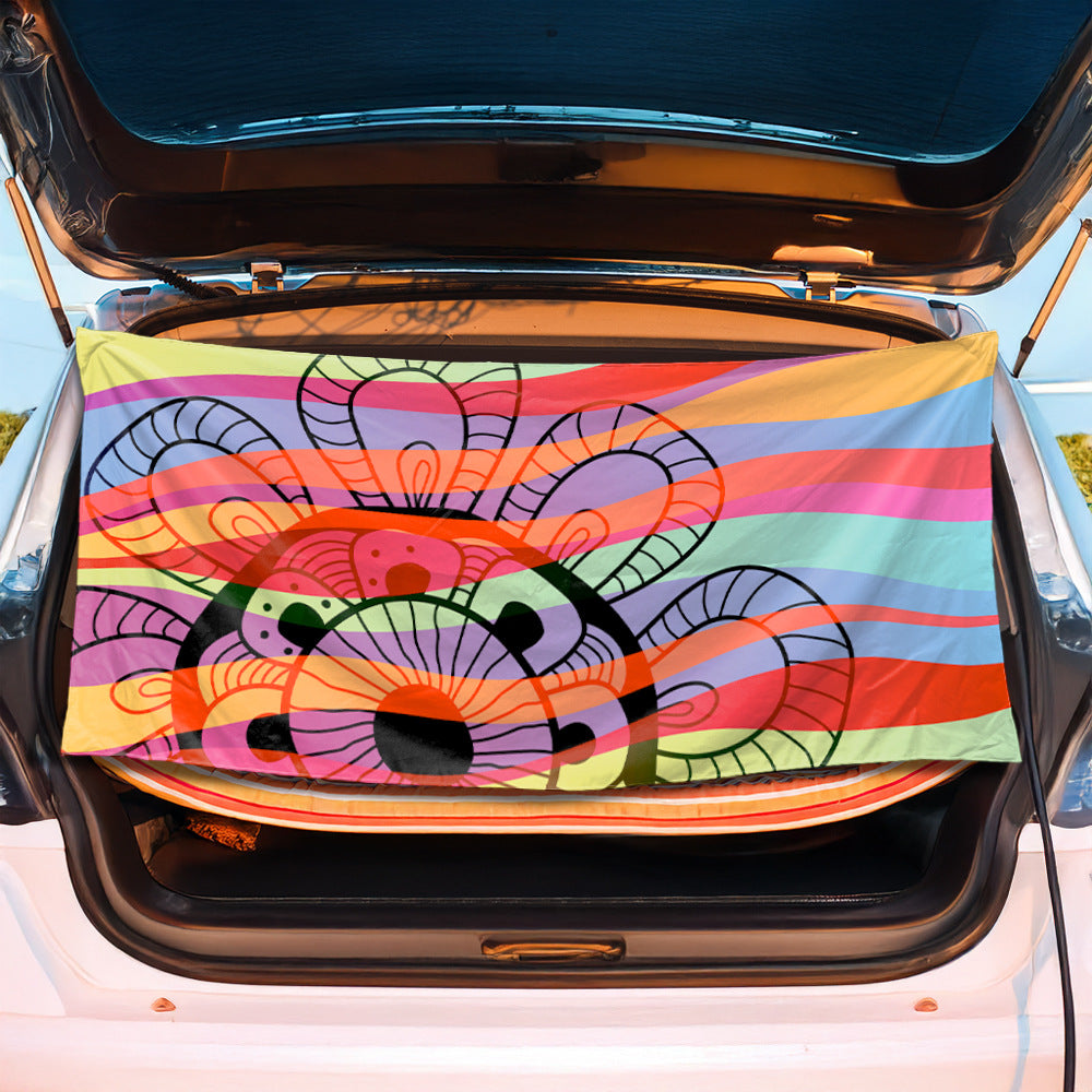 Trunk mat with creative flamingo design Kalsten
