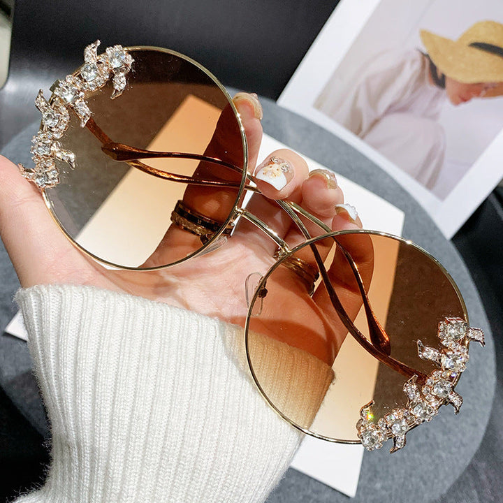 Women's fashion sunglasses with extravagant design and sparkling accents Kalsten