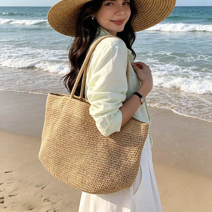 Handcrafted Beach Bag Made of Natural Material Kalsten
