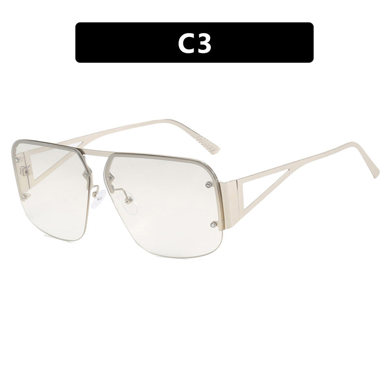 Women's oversized geometric sunglasses with smooth lines and protective UV filter Kalsten
