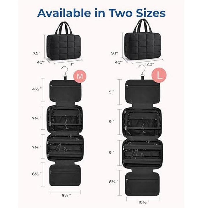 Jewelry Organizer Bag with Removable Hook and Transparent Compartment Division Kalsten