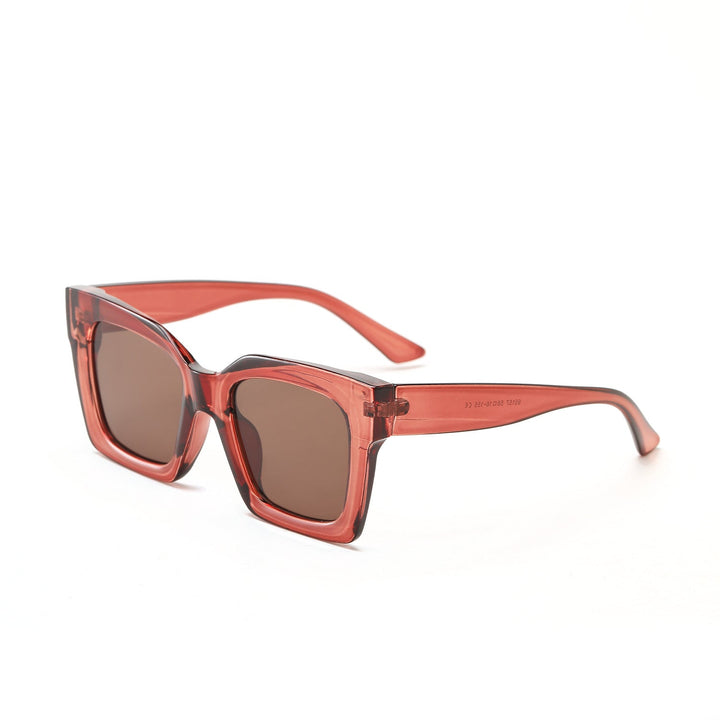 Women's trendy square sunglasses with transparent frame Kalsten