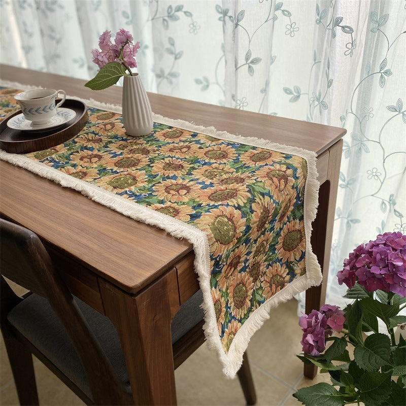 Decorative Floral Pattern Table Runner