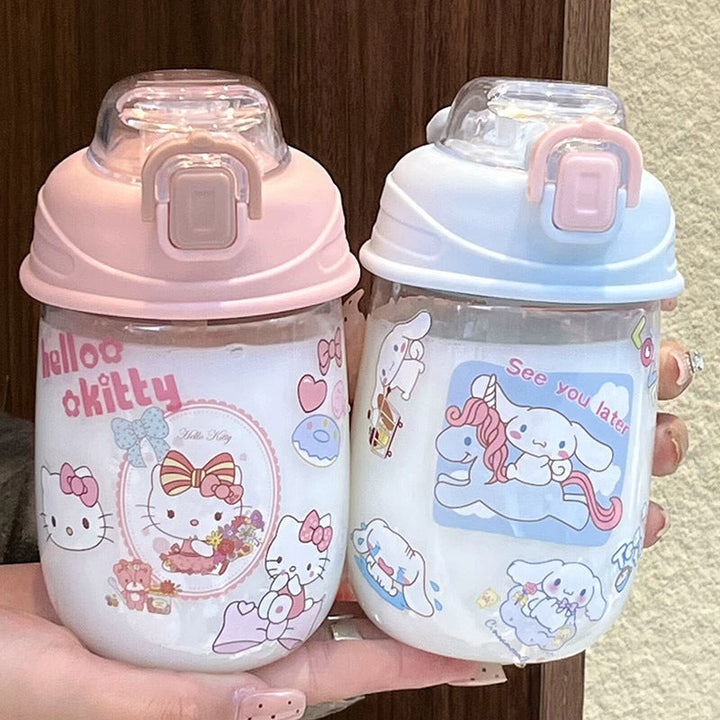 Women's playful drinking bottle with unique safety closure Kalsten