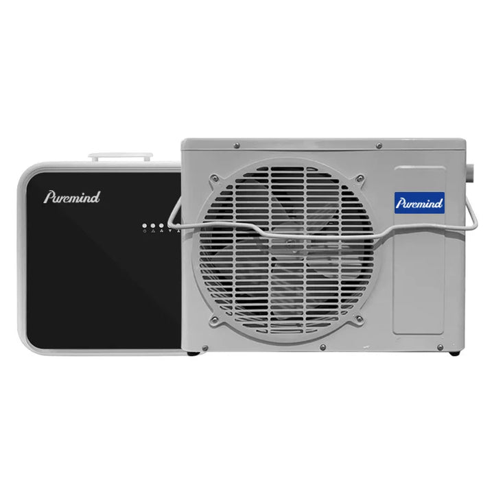 Unisex one size compact split portable air conditioner with inverter compressor slim internal evaporator and external condenser kit Kalsten