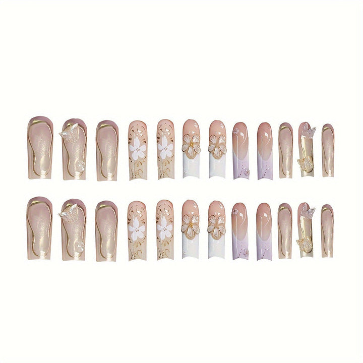 Artistic 3D Butterfly Nail Extensions Kalsten