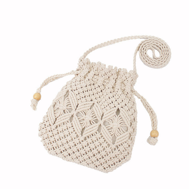 Hand-knotted flower basket bag Kalsten
