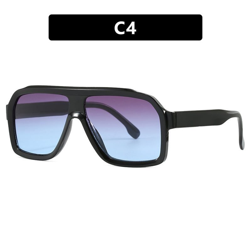 Women's large square sunglasses in a modern design with a sturdy frame Kalsten