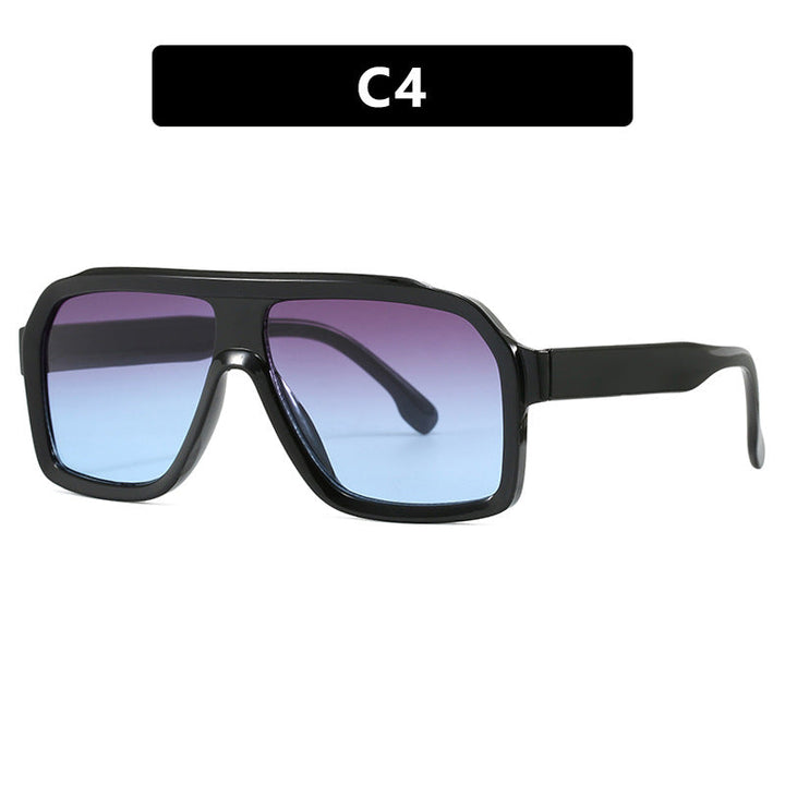 Women's large square sunglasses in a modern design with a sturdy frame Kalsten
