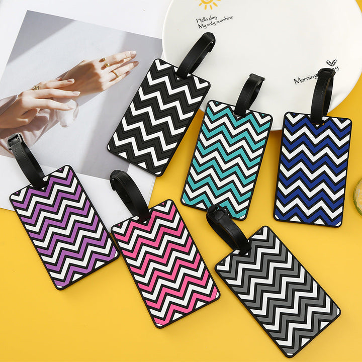 Unisex Chevron Patterned Luggage Tag Kalsten