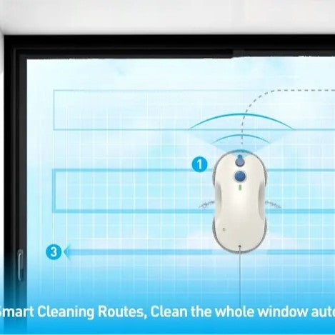 Dual-Head Window Cleaning Robot with Corded Power and Microfiber Pads Kalsten