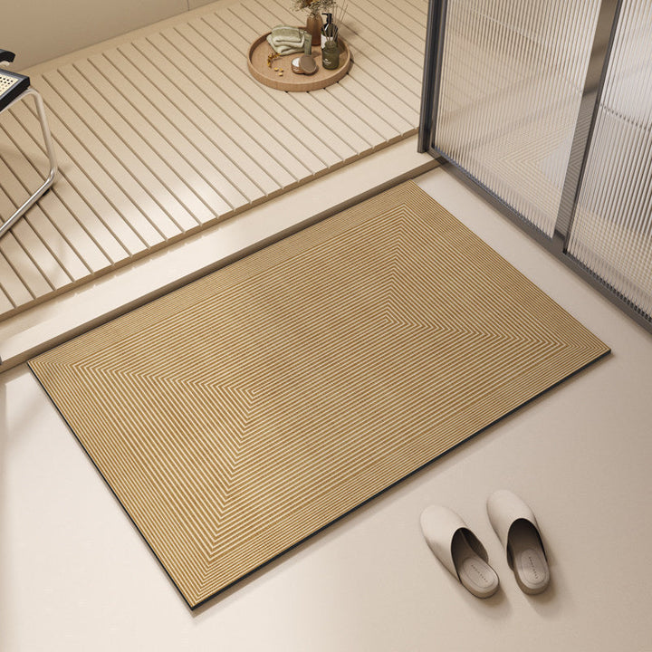 Modern Geometric Bath Mat Kalsten