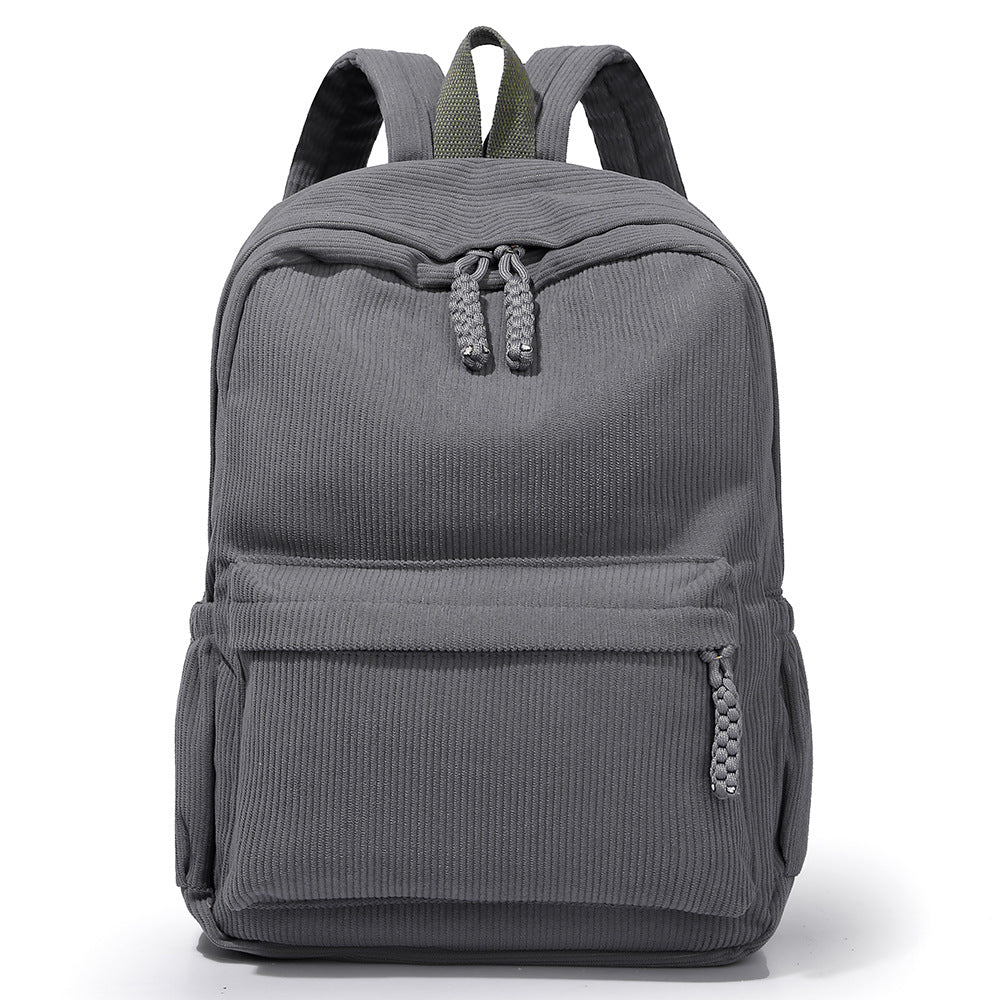 Textured Corduroy Backpack Kalsten
