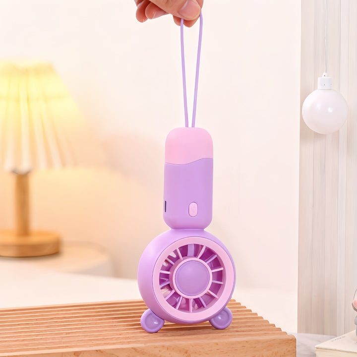 Women's portable hand fan with cute cat design Kalsten