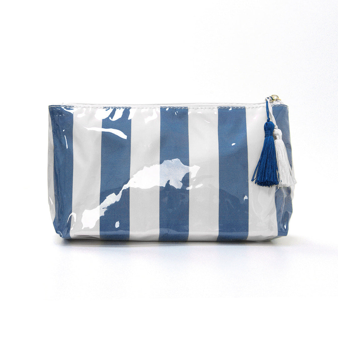 Cosmetic storage bag with water-repellent surface and tassel detail Kalsten