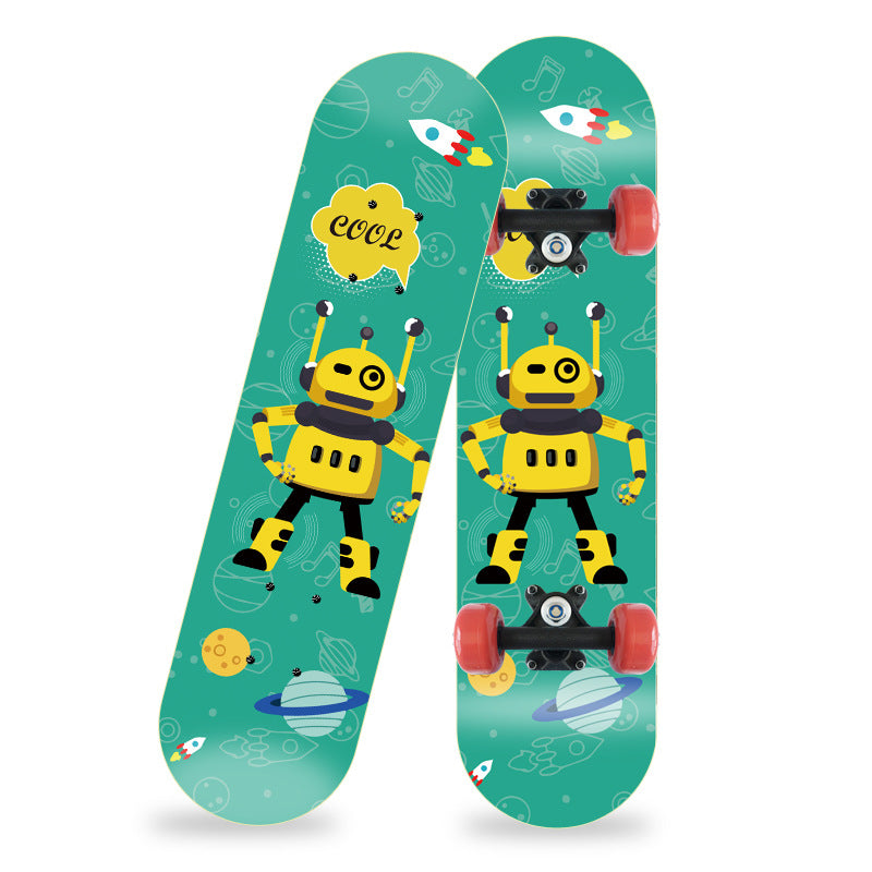 Cartoon-Inspired Mini Skateboard Kalsten