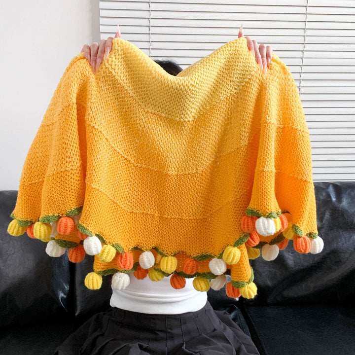 Elegant Handmade Flower Knitted Blanket Kalsten